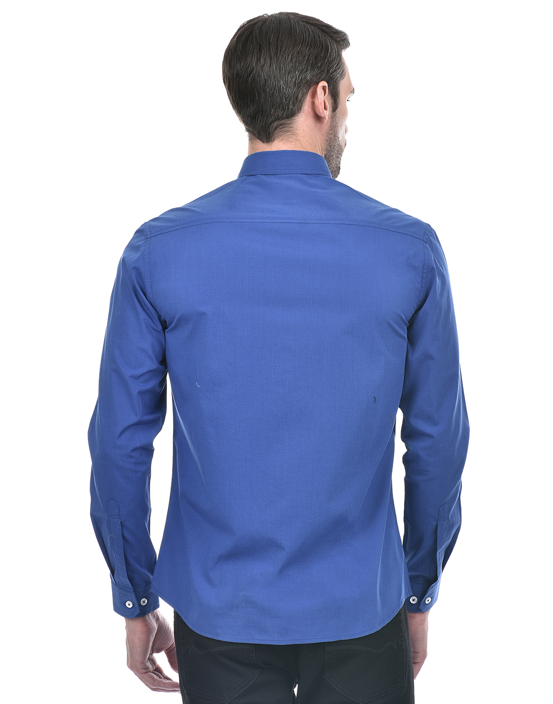 Numero Uno Men Solid Blue Shirt